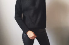 Классический черный свитер с Aliexpress за 1650 рублей